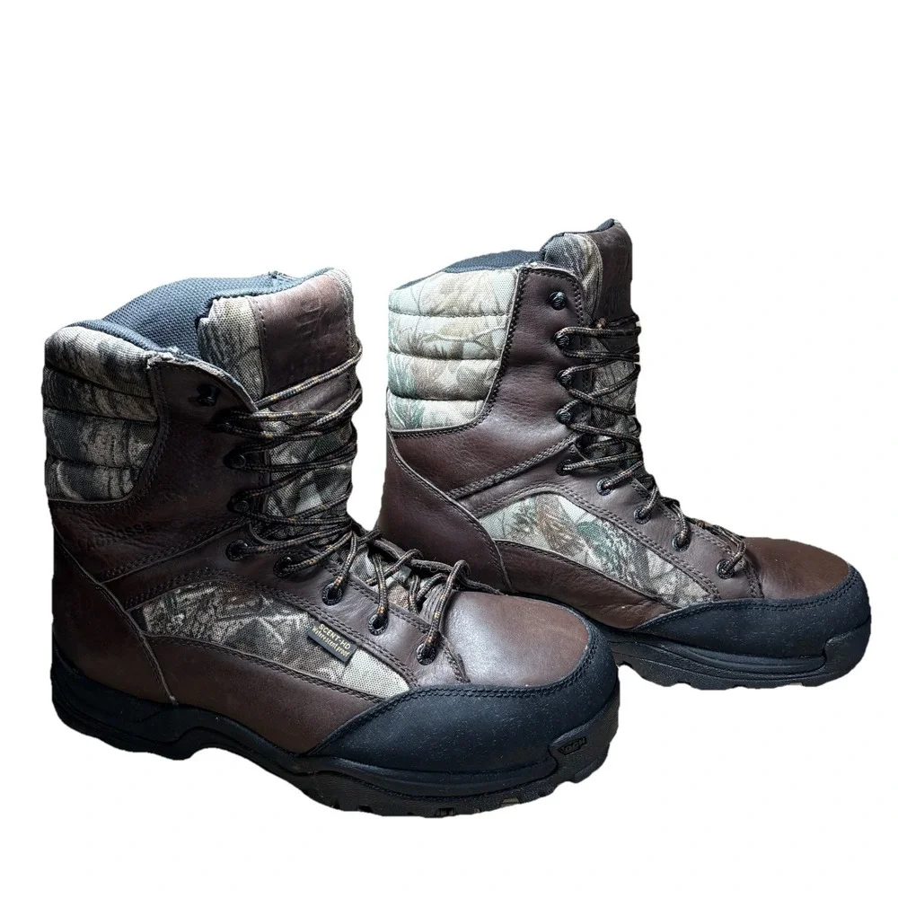 Lacrosse Big Country‎ Boots Mens 12 Hunting Camo 800G Insulated Leather 8 Inch
